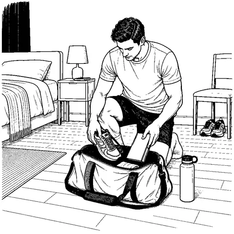 Preparing basic essentials for a sustainable and organized training routine.