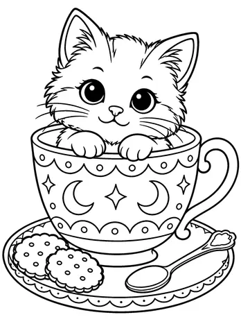 Page 9 of Creepy Kawaii Coloring Book