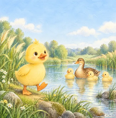 Cover of A Little Duckling Finds the Way, a picture book by Stefan Ivan