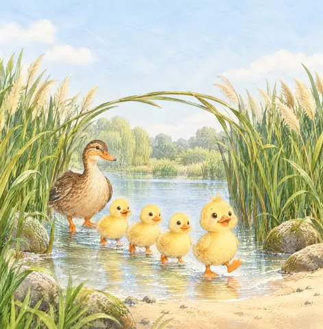 “Quack-quack! Here I am!” Duckling called proudly.