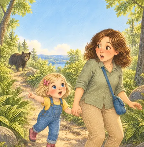 Cover of Mommy, Look! A Bear!, picture book by Aubriana Davis