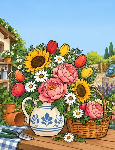 Cover of Petals at Your Own Pace, adult coloring book by Jacqueline Quinones