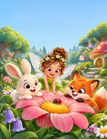 Cover of Fairy Wings and Fuzzy Things, kids' coloring book by Kiamaia