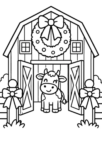 Page 3 of A Cowboy Christmas to Color