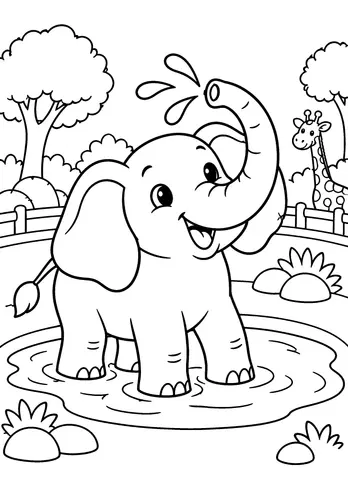 Page 9 of ME’s Amazing Zoo Coloring Adventure