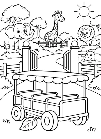Page 7 of ME’s Amazing Zoo Coloring Adventure