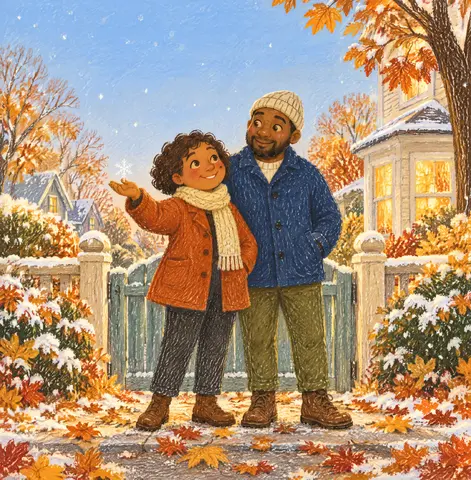 Cover of From Morning Walks to Snowflakes, picture book by Irenke S