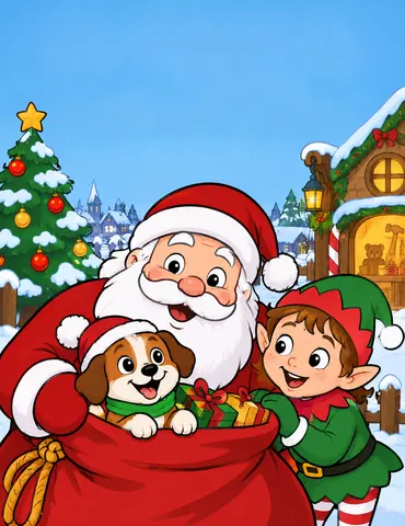 Cover of Christmas Fun & Activity Book for Kids Ages 4–8, a kids' activity book by Farhan pathan