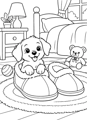 Page 9 of Cute Animals Coloring Book for Kids