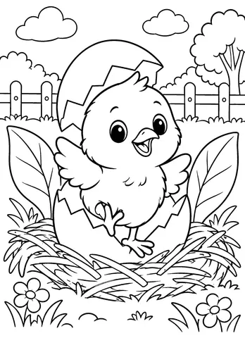 Page 7 of Cute Animals Coloring Book for Kids