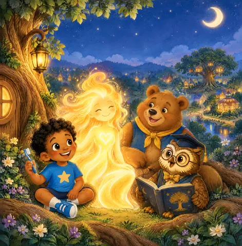 Cover of A Brightville Adventure Book 1: Brush, Brush, Smile!, picture book by Zla Holder