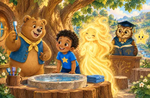 Out came Buddy the Bear carrying a shiny toothbrush. “Taking care of yourself is one way to show yourself love,” said…