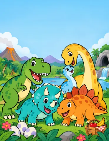 Cover of My First Dinosaur Coloring Book, kids' coloring book by Felipe Andrade