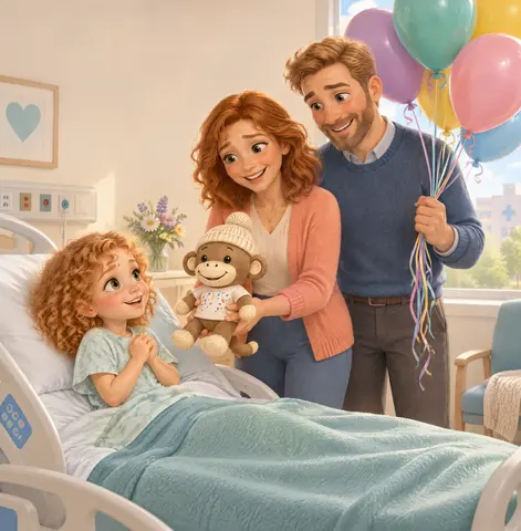 Amelia’s eyes grew wide. “Is he for me?” Her dad smiled. “He sure is.”