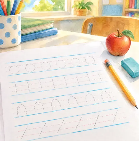Page 6 of Handwriting Workbook