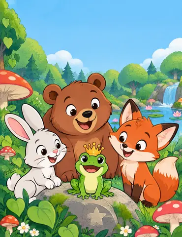 Cover of La Forêt des Museaux Magiques, kids' coloring book by Cheick book