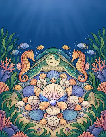 Cover of Tides of Calm, adult coloring book by Laurent Blanc