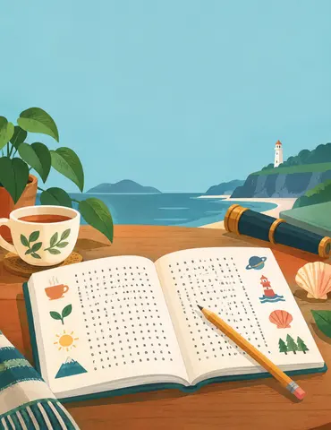 Cover of The Theme-Hopper Word Search, word search book by Soufiane Halim