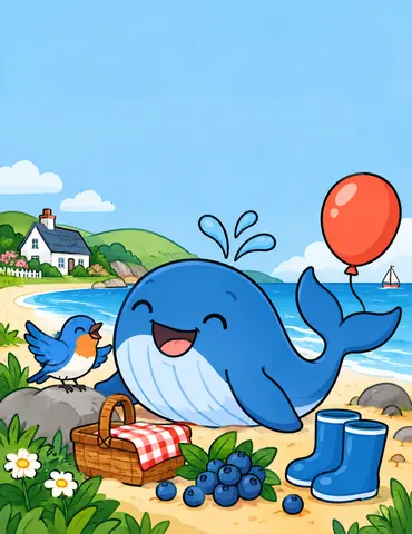 Cover of The Blue Things Coloring Book, kids' coloring book by ColourBook