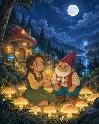 Cover of The Girl Beneath the Moon, an illustrated storybook by Monika Simonkeviciute