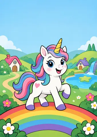 Cover of The Unicorn Adventures Coloring Book, a kids' coloring book by Reuben Paes