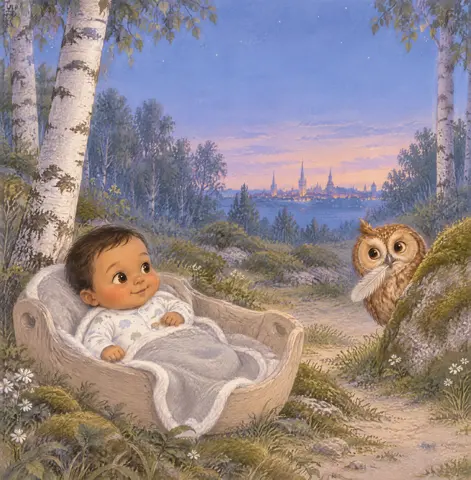 Henry dreamed of a forest near Tallinn. Rustle! Something stirred behind a mossy stone.