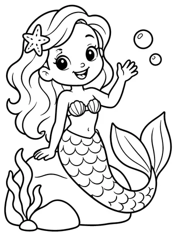Page 7 of Color a Mermaid’s World