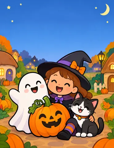 Cover of Halloween coloring book., kids' coloring book by Sam Passavant
