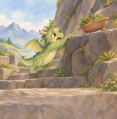 Page 11 of The Little Dragon Who Walked Alone