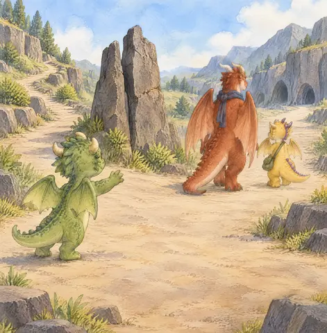 Page 7 of The Little Dragon Who Walked Alone
