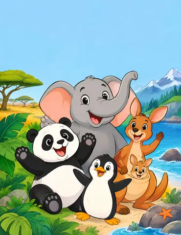 Cover of Tiere zum Ausmalen, kids' coloring book by Tweex