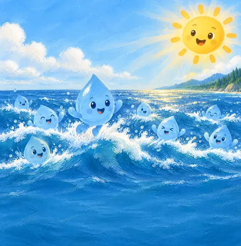 One morning, Mr. Sun woke up with a big, warm smile.