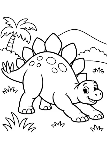 Page 9 of My Dinosaur Coloring Book