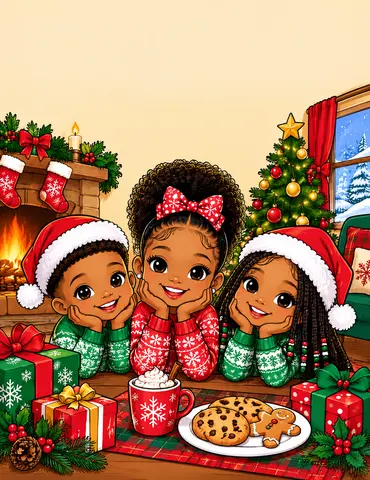 Cover of KIS CHRISTMAS, kids' coloring book by Kaiya M