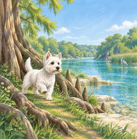 Olly stood still like the tall heron, until Tok called him onward.