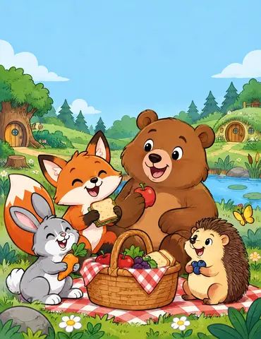 Cover of Cozy Woodland Days, a kids' coloring book by Patrick Worricke