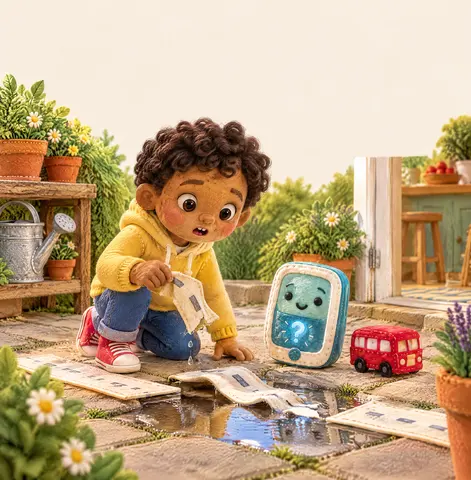 Cover of Milo and the Machine That Made Mistakes, picture book by Tashema Lindsey