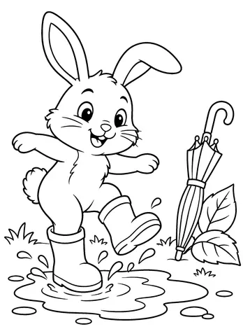Page 9 of Cute Woodland Animals: A Coloring Book for Kids Ages 4–8