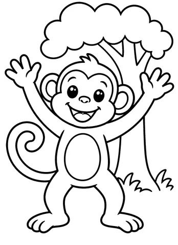 Page 9 of Les animaux de la jungle à colorier