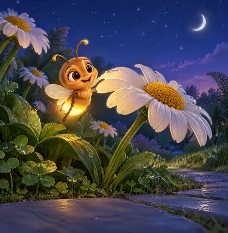 Little Firefly carries a little pocket of gold.