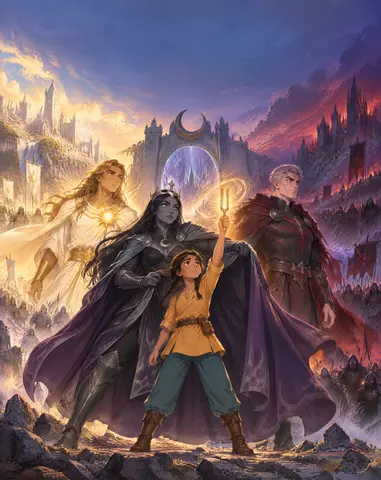 Cover of The Shadow Queen’s Last Stand, an illustrated storybook by Mairina Sharma