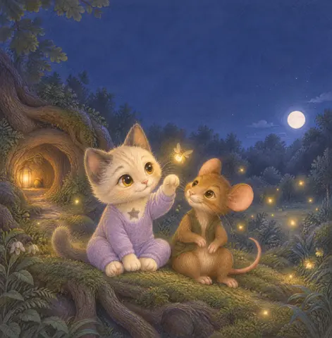 Cover of Minka und das leuchtende Geheimnis, a picture book by Ivonne Schulze Wettendorf