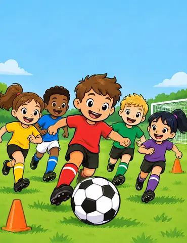 Cover of My First Footballers, a kids' coloring book by D R Brown