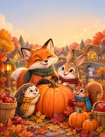 Cover of Little Paws and Pumpkin Days, adult coloring book by Cheyenne Thompson