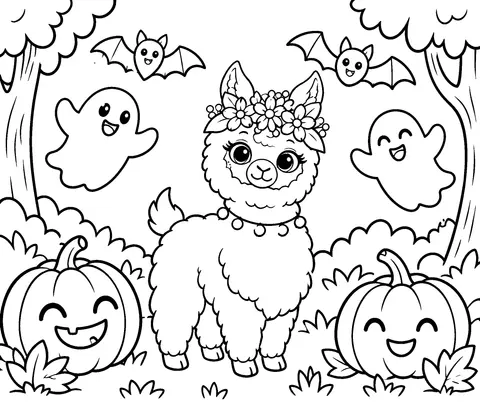 Lola the Llama’s Halloween Forest Madison Bebis