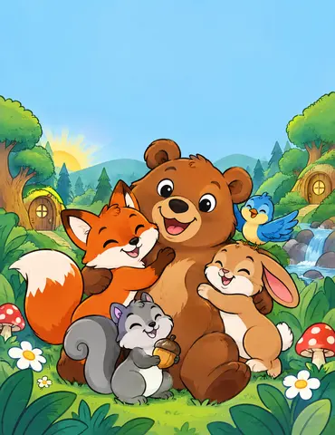 Cover of Wigglewood Wonder Beasts, a kids' coloring book by Kevin Tabet