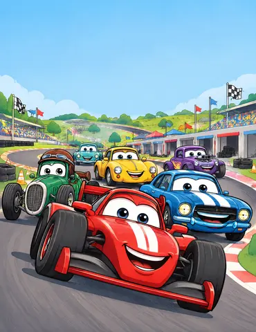Cover of Legends and Speed Machines, kids' coloring book by Miss Kay May