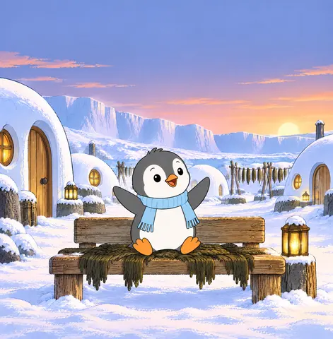 Cover of Otti’s Ice Village, a picture book by Miguel Medina