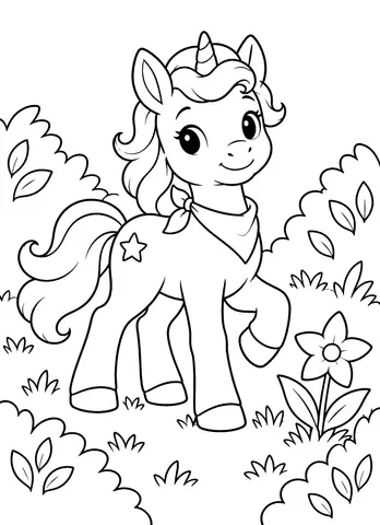 Page 7 of Ruby’s Magical Forest Coloring Adventure
