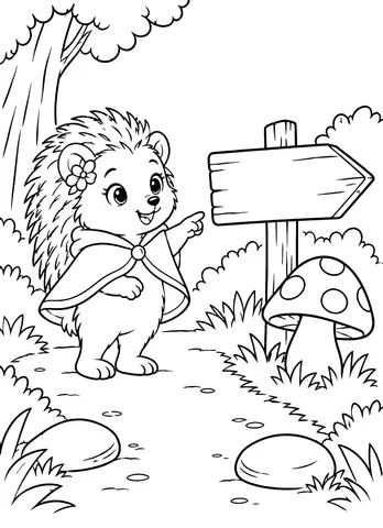 Page 11 of Ruby’s Magical Forest Coloring Adventure